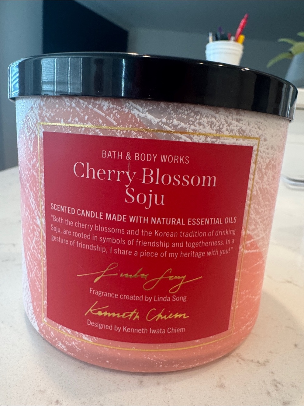 Bath & Body Works Candle-Cherry Blossom Soju